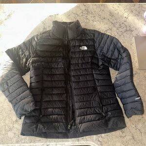 The North Face black puffer jacket size L